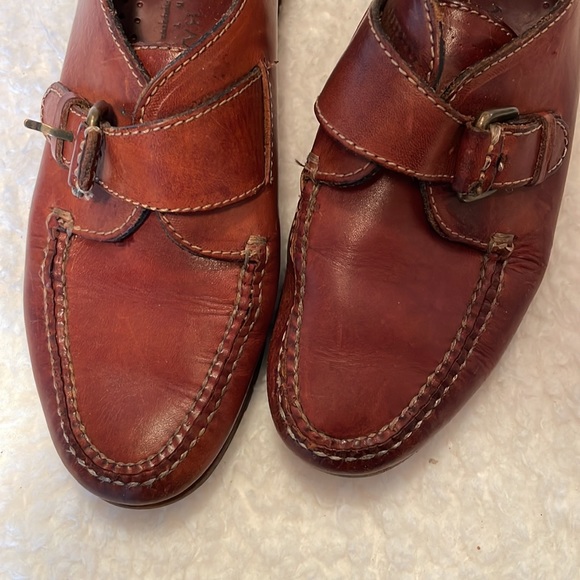 Gorgeous leather warm brown vintage Dark Academia Cole Haan buckle loafers 7.5 - Picture 6 of 6